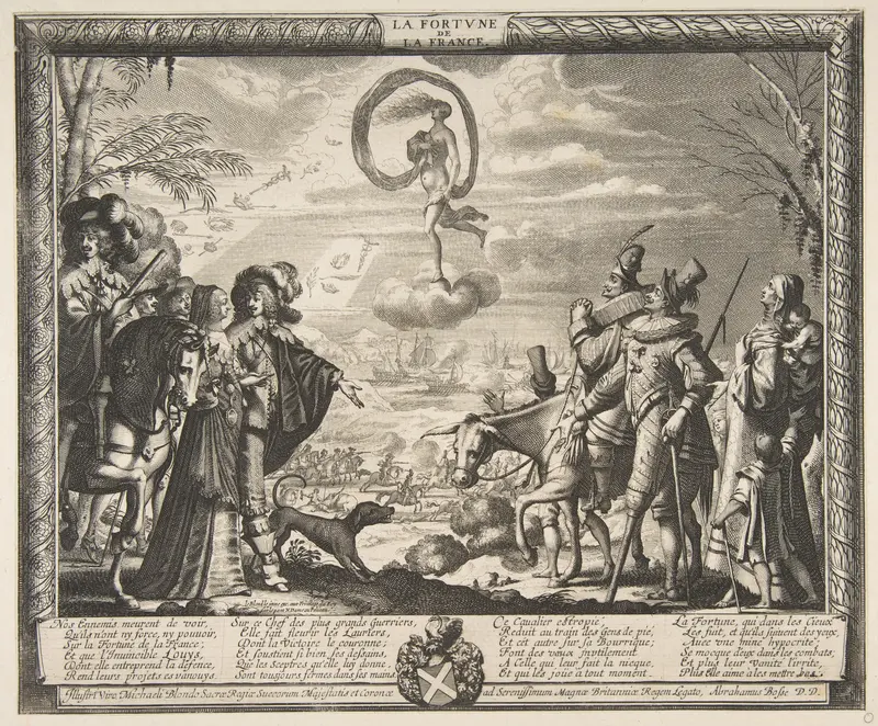 Fortune Favoring France (La Fortune de la France) Wall Art by Abraham Bosse - High-Resolution Digital Print