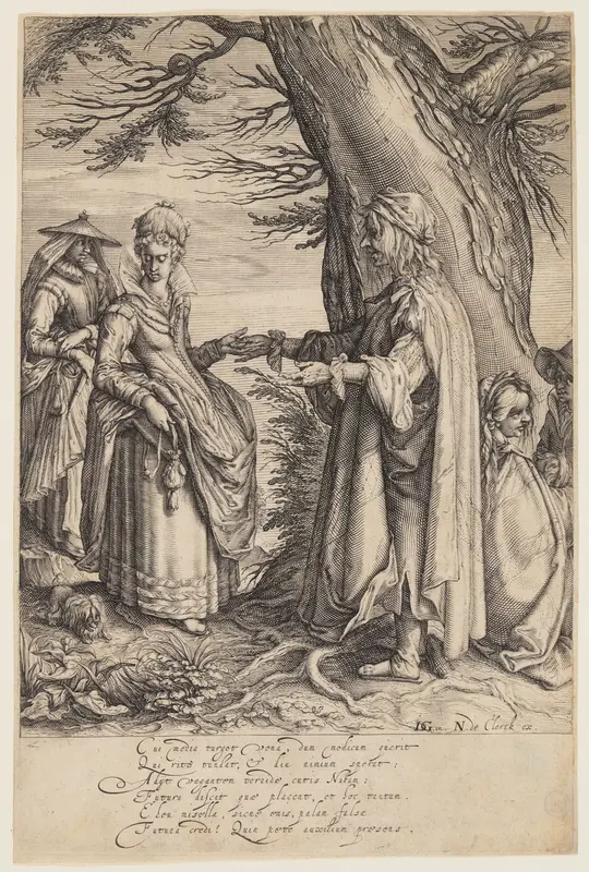 Fortune-Teller Wall Art by Jacob de Gheyn, II - High-Resolution Digital Print