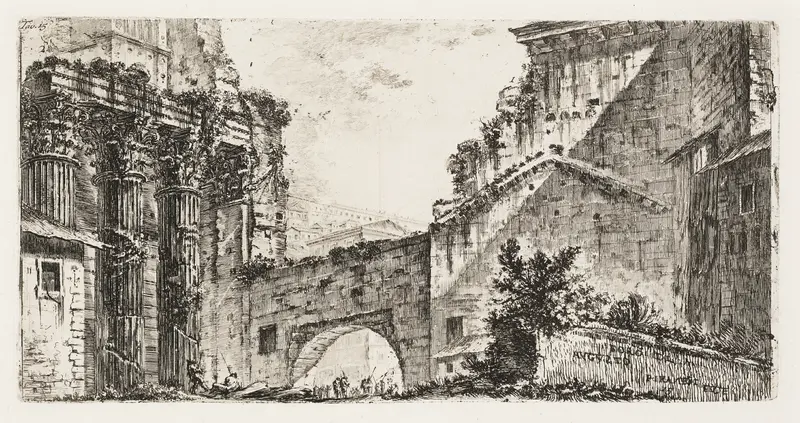 Forum of Augustus, plate 15 from Some Views of Triumphal Arches and other monuments Wall Art by Giovanni Battista Piranesi - High-Resolution Digital Print