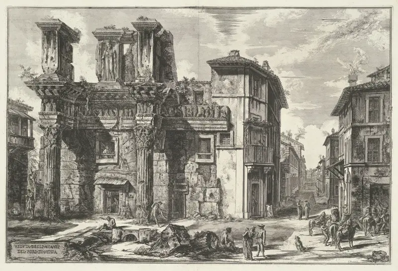 Forum van Nerva te Rome Wall Art by Unknown - High-Resolution Digital Print
