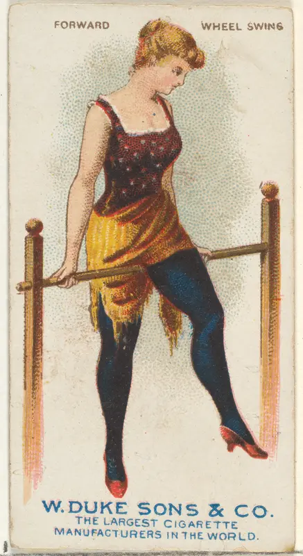 Forward Wheel Swing, from the Gymnastic Exercises series (N77) for Duke brand cigarettes Wall Art by W. Duke, Sons & Co. - High-Resolution Digital Print