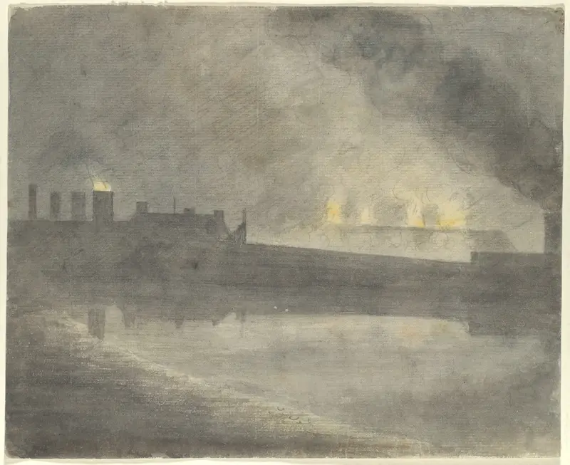 Foundry at Canon, Herefordshire Wall Art by John Baptist Malchair - High-Resolution Digital Print