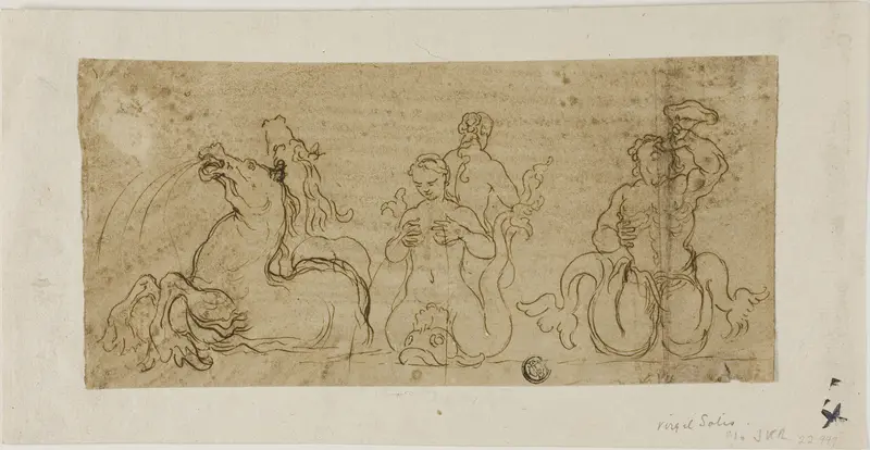 Fountain Figures Wall Art by Gian Lorenzo Bernini - High-Resolution Digital Print