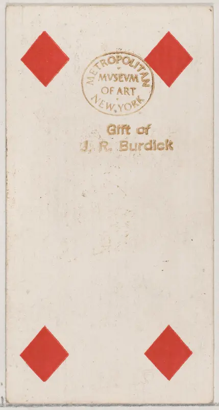 Four Diamonds, from the Playing Cards series (N84) to promote Turkish Cross-Cut Cigarettes for W. Duke, Sons and Co. Wall Art by W. Duke, Sons & Co. - High-Resolution Digital Print
