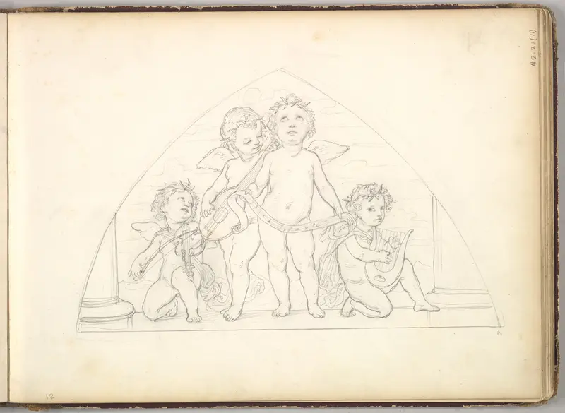 Four Musical Putti Wall Art by Frederic, Lord Leighton - High-Resolution Digital Print