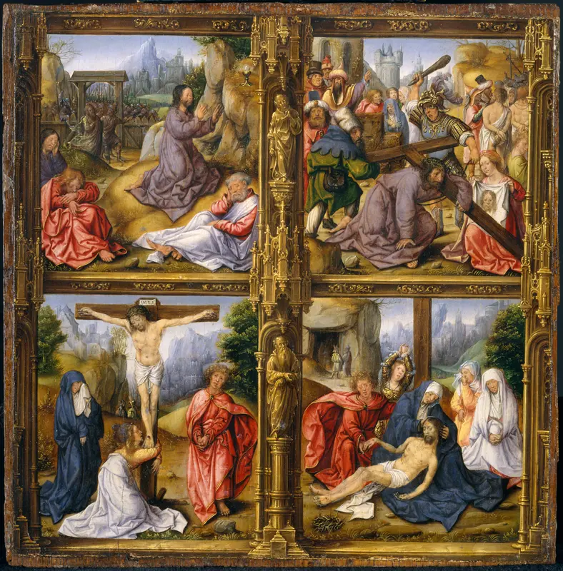 Four Scenes from the Passion Wall Art by Bernard van Orley - High-Resolution Digital Print