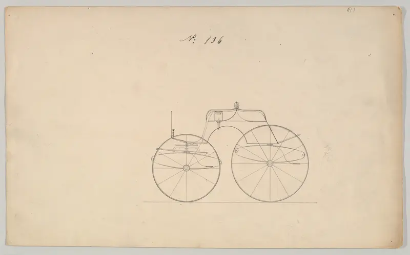 Four Wheel Dog Cart #136 Wall Art by Brewster & Co. - High-Resolution Digital Print