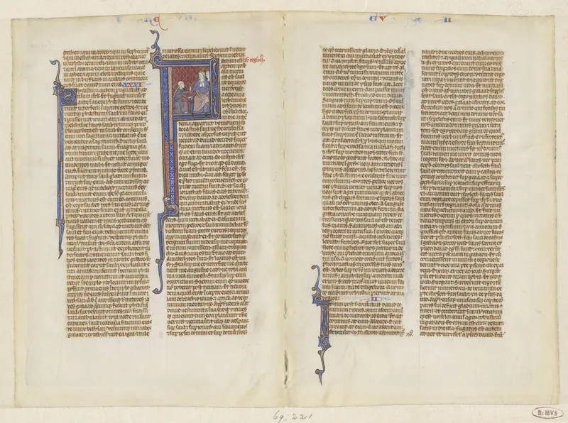 Fragment uit een bijbel, het boek der Koningen, hoofdstuk 2: David knielt voor Saul Wall Art by anonymous - High-Resolution Digital Print