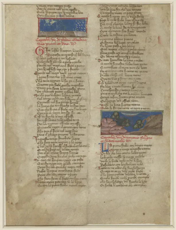 Fragment van Cecco d'Ascoli, L'acerba (Libro I, cap. vii-viii) Wall Art by anonymous - High-Resolution Digital Print