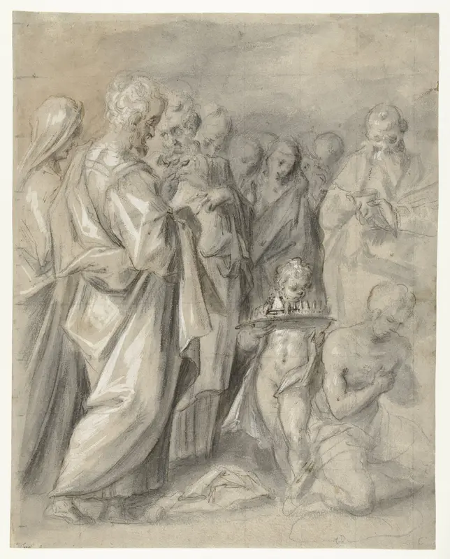 Fragment van de zalving van David Wall Art by anonymous - High-Resolution Digital Print