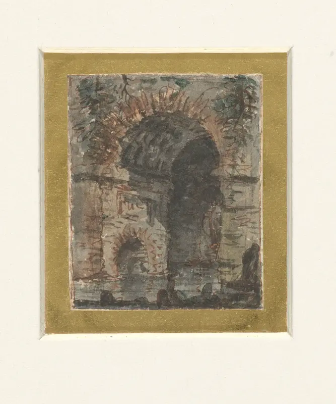 Fragment van een antiek bouwwerk Wall Art by Victor Jean Nicolle - High-Resolution Digital Print