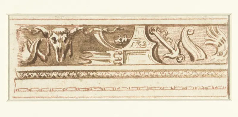 Fragment van een antiek reliëf Wall Art by Etienne de Lavallée-Poussin - High-Resolution Digital Print