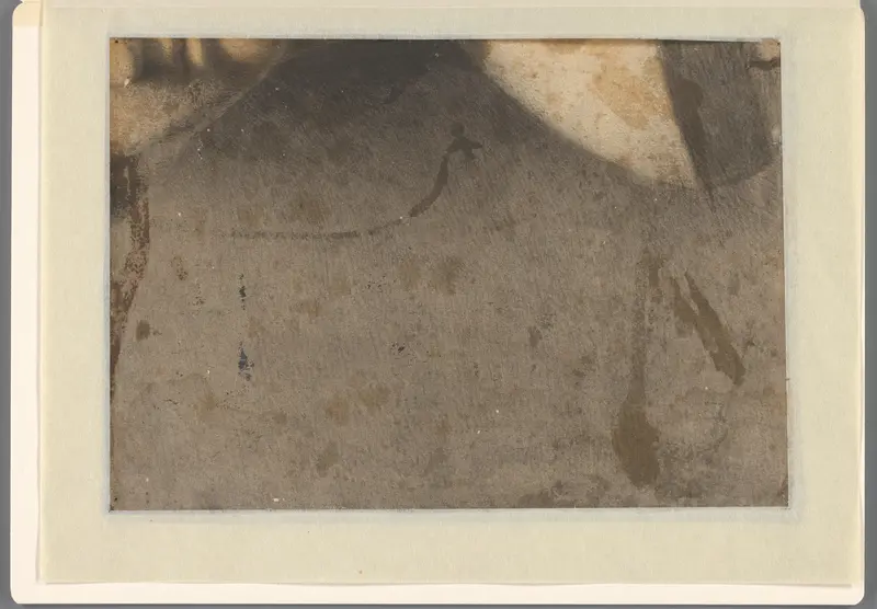 Fragment van een grotere tekening van een persoon Wall Art by Unknown - High-Resolution Digital Print