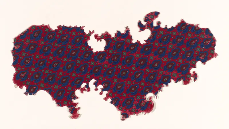 Fragment van een ontwerp voor een tapijt Wall Art by anonymous - High-Resolution Digital Print