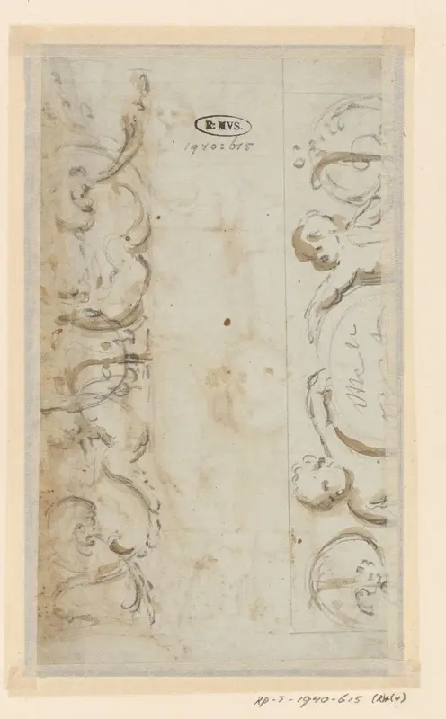 Fragment van een ornament Wall Art by Willem Jacob Herreyns - High-Resolution Digital Print