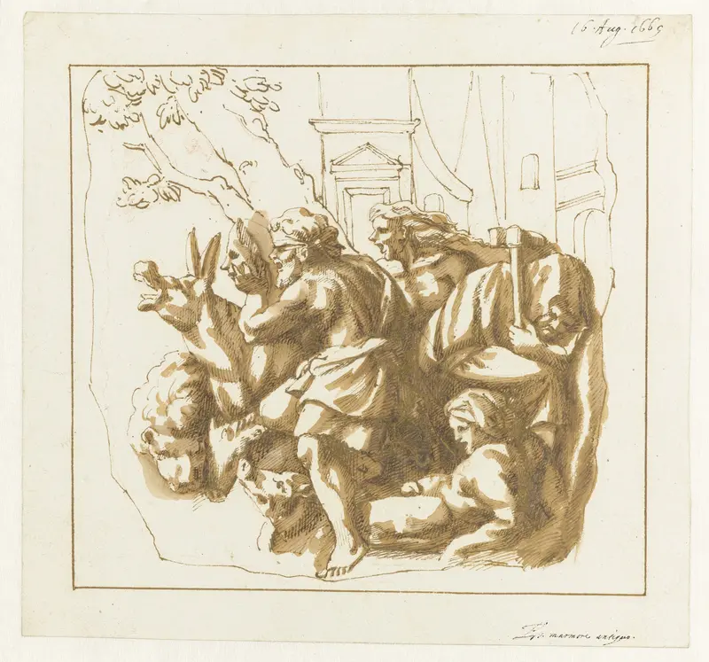 Fragment van een reliëf Wall Art by Unknown - High-Resolution Digital Print