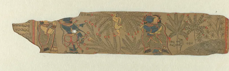 Fragment van een vrouw bij een tempel Wall Art by anonymous - High-Resolution Digital Print