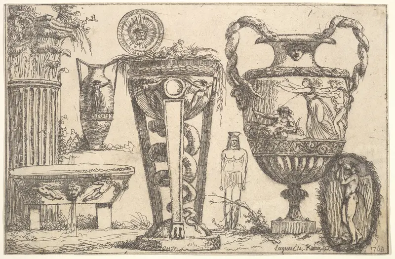Fragments of Antiquity Wall Art by Jean Jacques Lagrenée - High-Resolution Digital Print