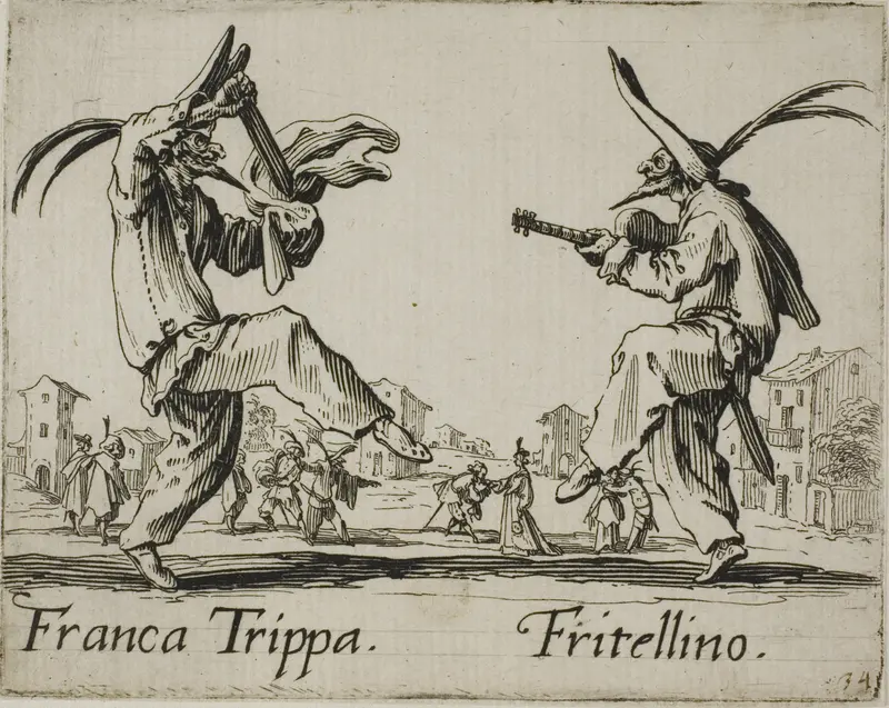 Franca Trippa - Fritellino, plate 23 from Balli di Sfessania