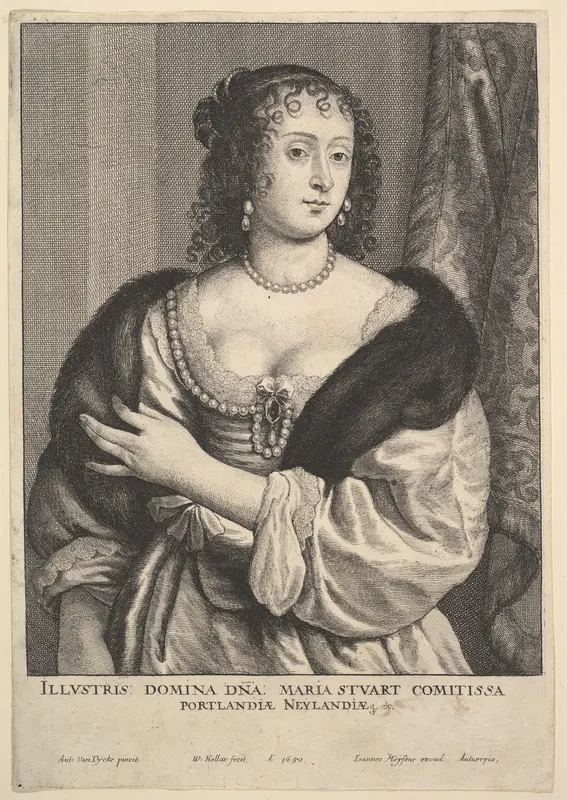 Frances Stuart, Countess of Portland Wall Art by Wenceslaus Hollar - High-Resolution Digital Print