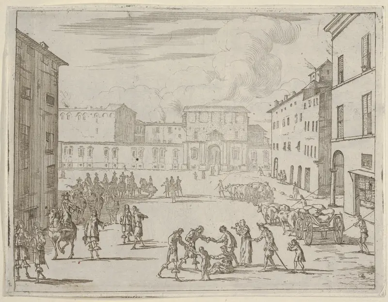 Francesco I d'Este Assists His Subjects with Great Generosity During the Great Famine of 1648 and 1649, from "L'Idea di un Principe ed Eroe Cristiano in Francesco I d'Este, di Modena e Reggio Duca VIII [...]" Wall Art by Bartolomeo Fenice (Fénis) - High-Resolution Digital Print