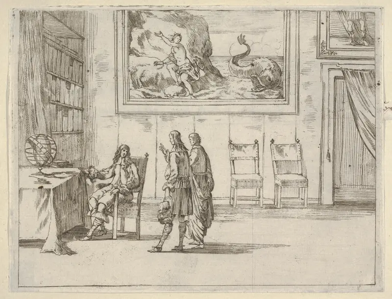 Francesco I d'Este Displays Great Faculty in his Studies, from "L'Idea di un Principe ed Eroe Cristiano in Francesco I d'Este, di Modena e Reggio Duca VIII [...]" Wall Art by Bartolomeo Fenice (Fénis) - High-Resolution Digital Print