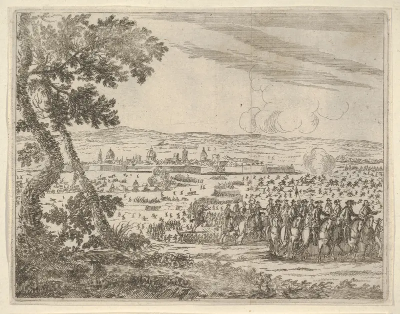 Francesco I d'Este Dissolved the Seige of Reggio, from "L'Idea di un Principe ed Eroe Cristiano in Francesco I d'Este, di Modena e Reggio Duca VIII [...]" Wall Art by Bartolomeo Fenice (Fénis) - High-Resolution Digital Print