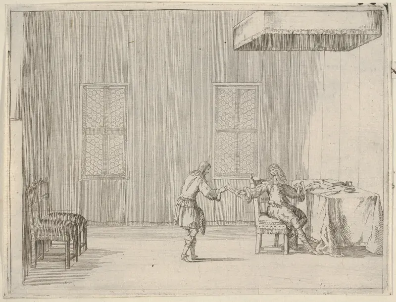Francesco I d'Este Drafts a Document that Prevents Individuals from Conspiring Against the State, from "L'Idea di un Principe ed Eroe Cristiano in Francesco I d'Este, di Modena e Reggio Duca VIII [...]" Wall Art by Bartolomeo Fenice (Fénis) - High-Resolution Digital Print
