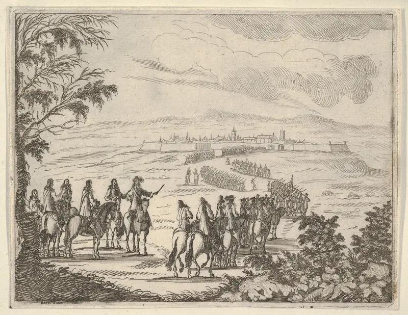 Francesco I d'Este Goes to Pinarola for the Security of his States, from "L'Idea di un Principe ed Eroe Cristiano in Francesco I d'Este, di Modena e Reggio Duca VIII [...]" Wall Art by Bartolomeo Fenice (Fénis) - High-Resolution Digital Print