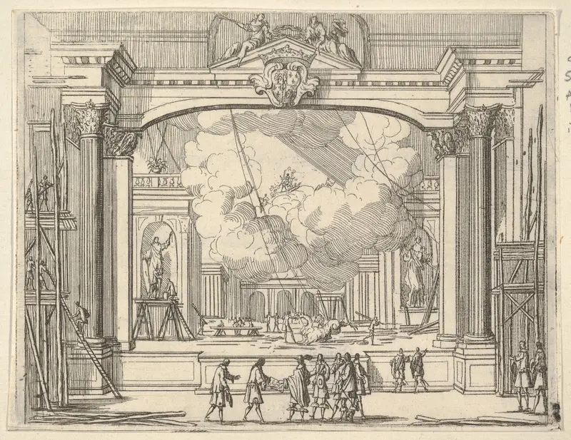 Francesco I d'Este Orders Fête Decorations, from "L'Idea di un Principe ed Eroe Cristiano in Francesco I d'Este, di Modena e Reggio Duca VIII [...]" Wall Art by Bartolomeo Fenice (Fénis) - High-Resolution Digital Print