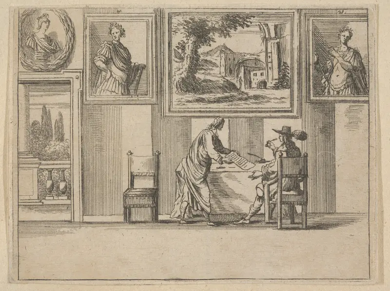 Francesco I d'Este Sentencing the Guilty with Great Difficulty, from "L'Idea di un Principe ed Eroe Cristiano in Francesco I d'Este, di Modena e Reggio Duca VIII [...]" Wall Art by Bartolomeo Fenice (Fénis) - High-Resolution Digital Print