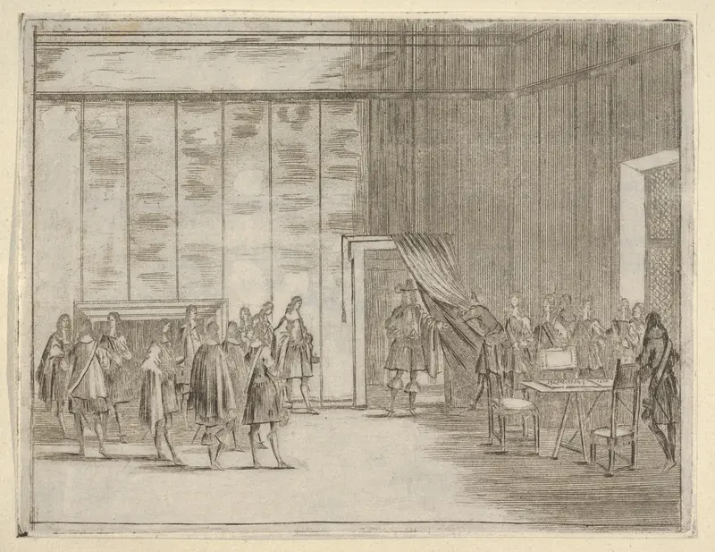 Francesco I d'Este, with his Gentle Manner, is Loved by All of the Noblemen in his Court, from "L'Idea di un Principe ed Eroe Cristiano in Francesco I d'Este, di Modena e Reggio Duca VIII [...]" Wall Art by Bartolomeo Fenice (Fénis) - High-Resolution Digital Print