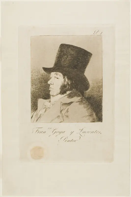 Francisco de Goya y Lucientes, Painter, plate one from Los Caprichos Wall Art by Francisco José de Goya y Lucientes - High-Resolution Digital Print