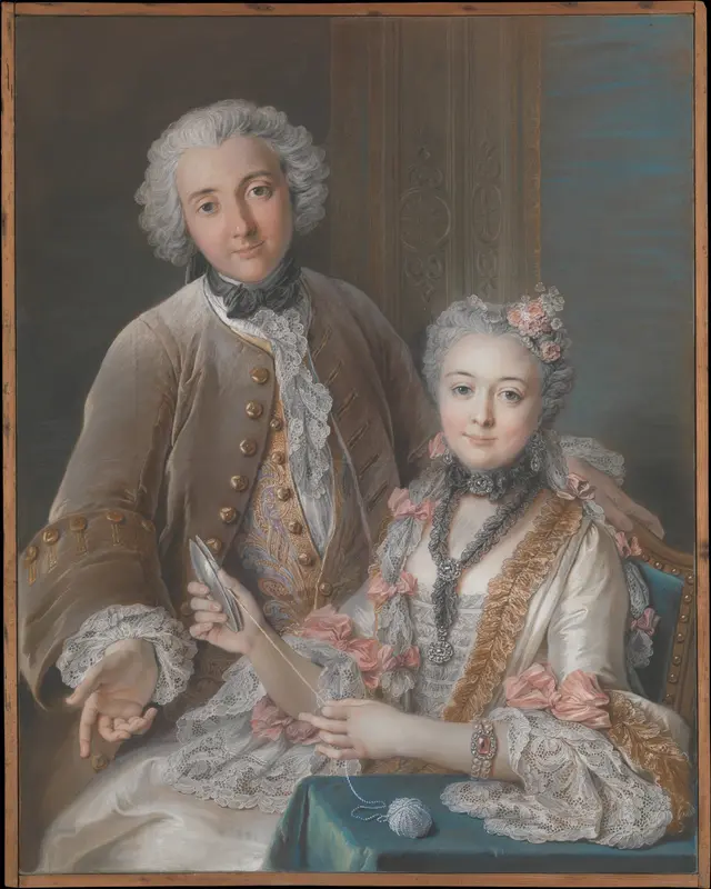 François de Jullienne (1722–1754) and Marie Elisabeth de Jullienne (Marie Elisabeth de Séré de Rieux, 1724–1795) Wall Art by Charles Antoine Coypel - High-Resolution Digital Print