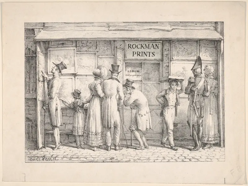 François Delpech's Print Shop by Carle (Antoine Charles Horace) Vernet - High-Resolution Digital Print