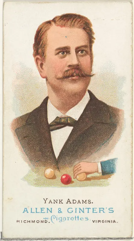 Frank B. "Yank" Adams, Billiard Player, from World's Champions, Series 1 (N28) for Allen & Ginter Cigarettes Wall Art by Allen & Ginter - High-Resolution Digital Print