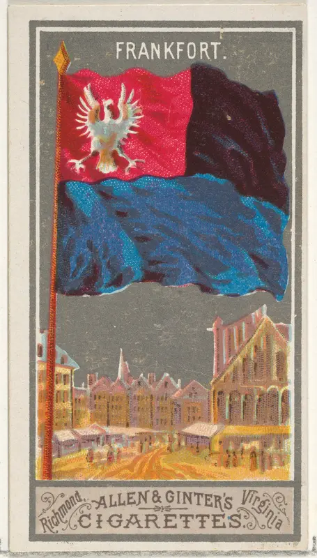 Frankfurt, from the City Flags series (N6) for Allen & Ginter Cigarettes Brands Wall Art by Allen & Ginter - High-Resolution Digital Print