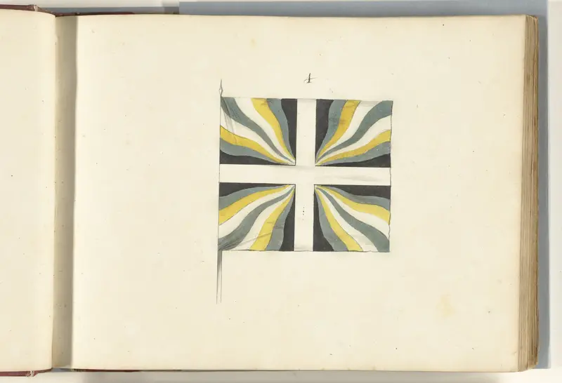 Frans vaandel veroverd bij Huy, 1703-1705 Wall Art by anonymous - High-Resolution Digital Print