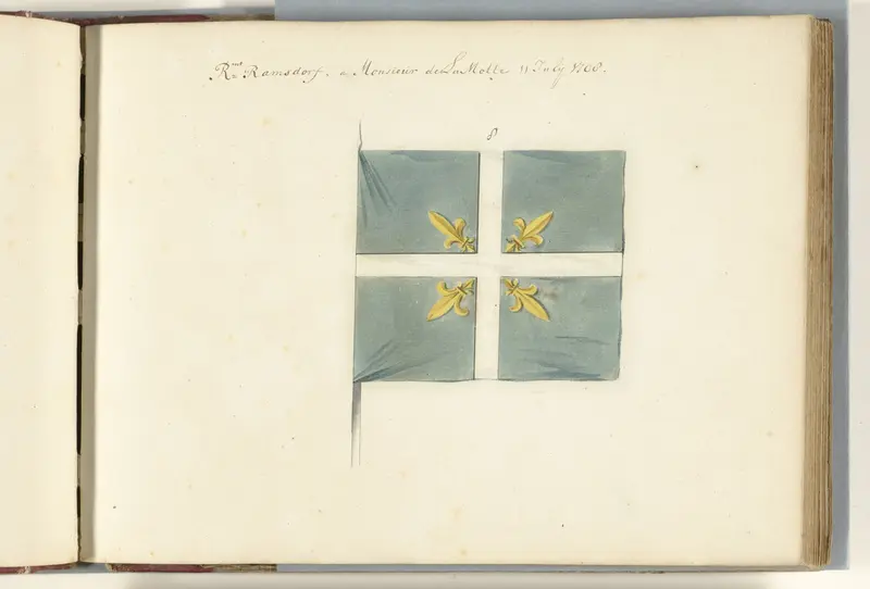Frans vaandel veroverd in de slag bij Oudenaarde, 1708 Wall Art by anonymous - High-Resolution Digital Print
