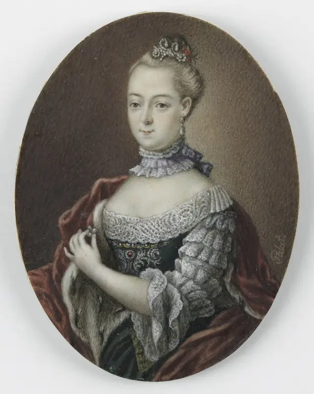 Frederica Carolina van Brandenburg (1735-91). Dochter van hertog Franz Josias van Saksen Coburg Saalfeld Wall Art by anonymous - High-Resolution Digital Print