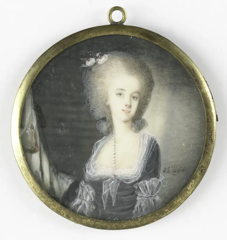 Frederica Louisa Wilhelmina (1770-1819). Prinses van Oranje-Nassau. Dochter van Willem V en Wilhelmina van Pruisen Wall Art by De Saint-Ligié - High-Resolution Digital Print