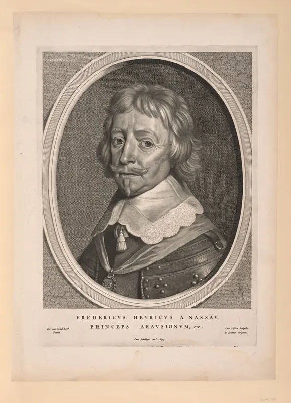 Frederick Henry, Prince of Orange, from Nine Portraits Wall Art by Cornelis Visscher - High-Resolution Digital Print