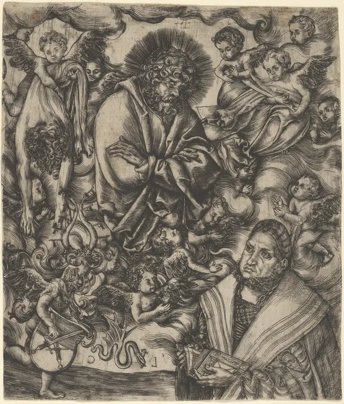 Frederick the Wise of Saxony Adoring St Bartholomew Wall Art by Lucas Cranach the Elder - High-Resolution Digital Print