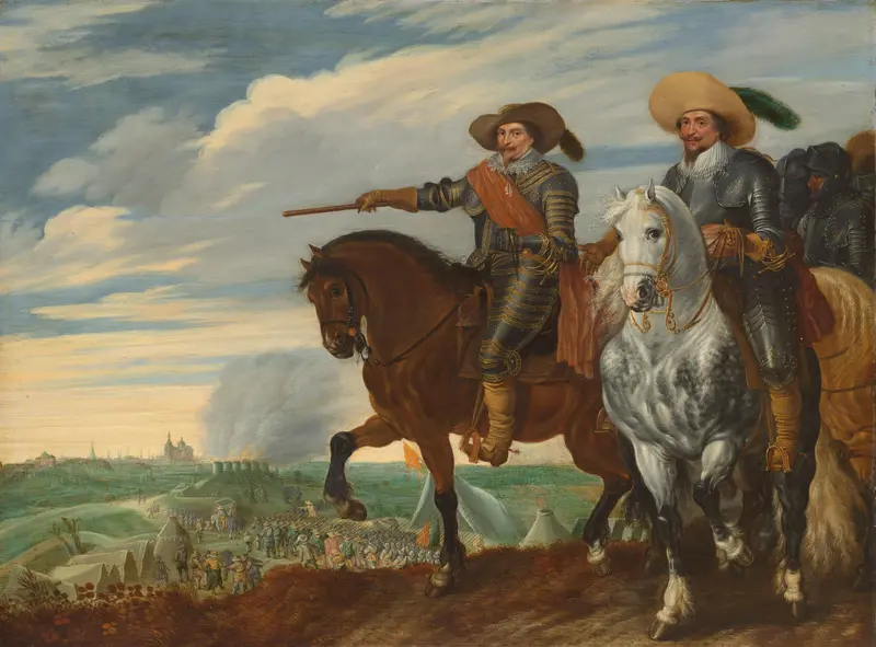 Frederik Hendrik en Ernst Casimir bij het beleg van Den Bosch Wall Art by Pauwels van Hillegaert - High-Resolution Digital Print