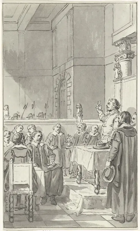 Frederik Hendrik legt de eed af als stadhouder, 1625 Wall Art by Jacobus Buys - High-Resolution Digital Print