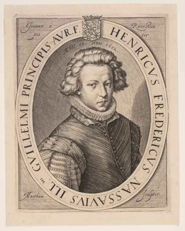 Frederik Hendrik, Prince of Orange Wall Art by Jacob Matham - High-Resolution Digital Print
