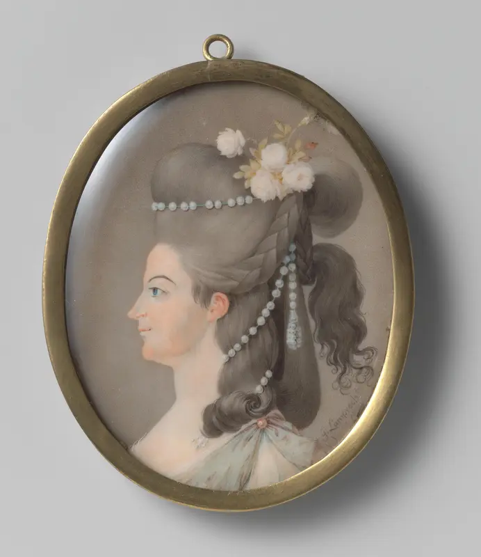 Frederika Sophia Wilhelmina (1751-1820), prinses van Pruisen. Echtgenote van prins Willem V Wall Art by Georg Lamprecht - High-Resolution Digital Print