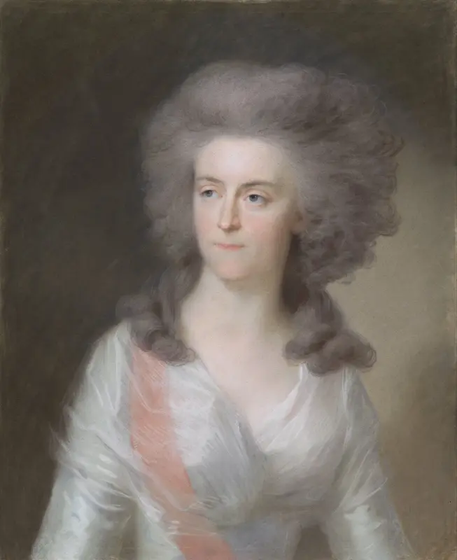 Frederika Sophia Wilhelmina, prinses van Pruisen (echtgenote van Willem V) Wall Art by Johann Friedrich August Tischbein - High-Resolution Digital Print