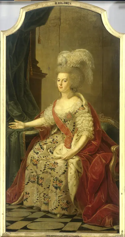 Frederika Sophia Wilhelmina van Pruisen (1751-1820), echtgenote van Prins Willem V Wall Art by Benjamin Samuel Bolomey - High-Resolution Digital Print