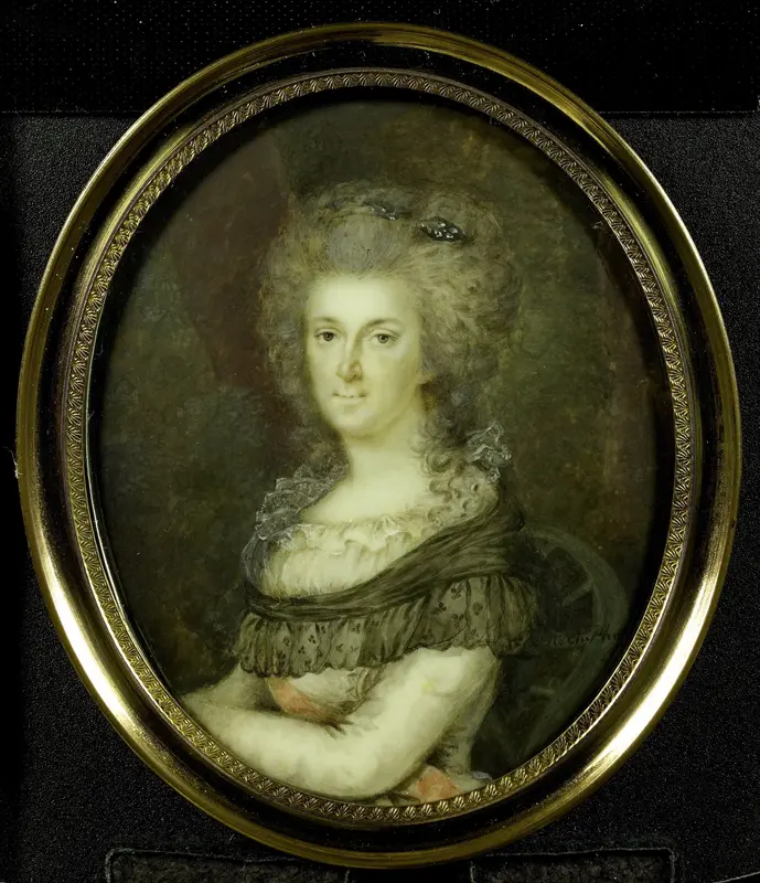 Frederika Sophia Wilhelmina (Wilhelmina; 1747-1820), prinses van Pruisen. Echtgenote van prins Willem V Wall Art by Johannes Emilius Phaff - High-Resolution Digital Print